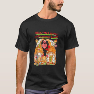 Camiseta Gnome Gingerbread Wiers Y Coca Kisses Gnome Chr