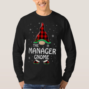 Camiseta Gnome Gnome Búfalo Plaid Familia Coincidencia Cris