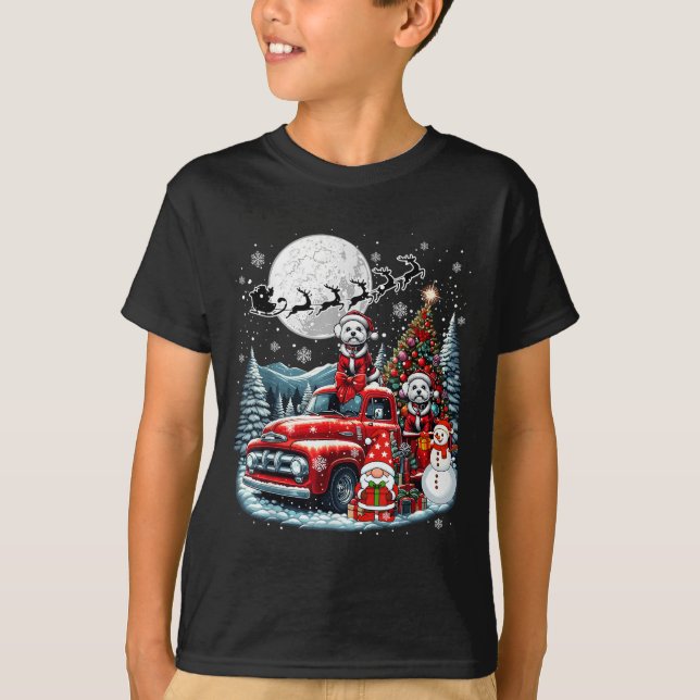 Camiseta Gnome Gnome Snowman Santa Bichon Fritas En Ck (Anverso)