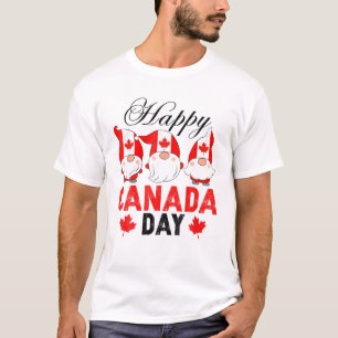 Camiseta Gnome gracioso con maple Leaf bandera canadiense f