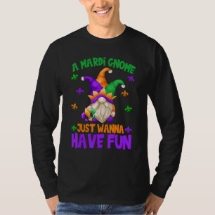 Camiseta Gnome gracioso solo quiere divertirse con la copa 