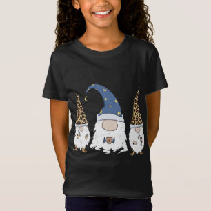 Camiseta Gnome Gracioso Y Coffee Lover Cute Gnomes Leopard