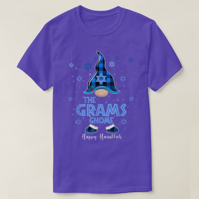 Camiseta Gnome Grams Feliz Hanukkah Judíos Gnomes Lover (Diseño del anverso)