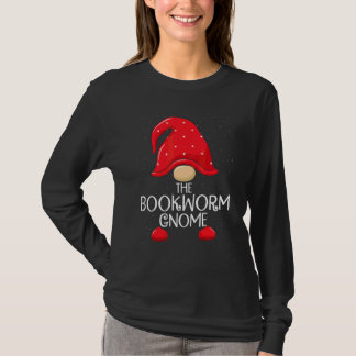 Camiseta Gnome Gusano de Libro Pareo Familiar Grupo Navidad