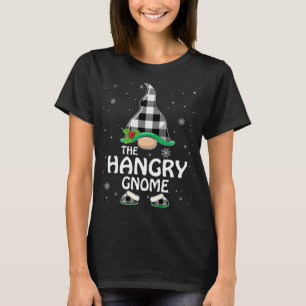 Camiseta Gnome Hangry Buffalo Plaid Matemático Grupo C