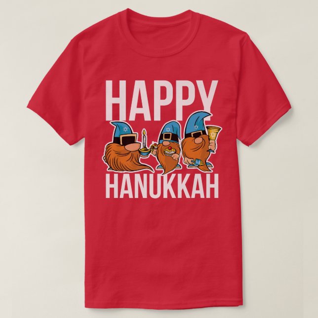 Camiseta Gnome Hanukkah  (Diseño del anverso)