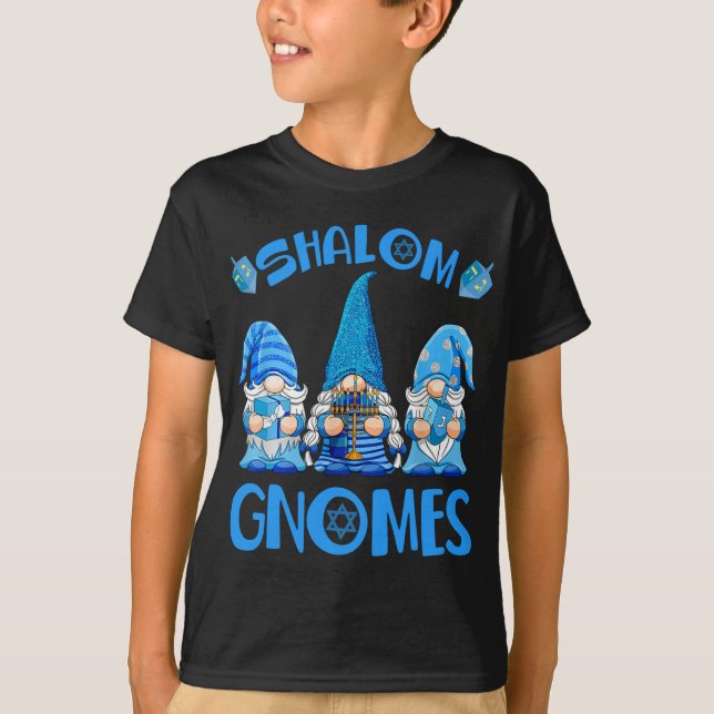 Camiseta Gnome Hanukkah Funny Jewish Shalom Gnomes Chanukah (Anverso)