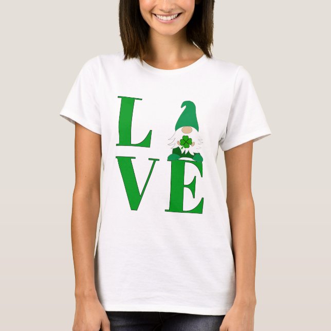 Camiseta Gnome irlandés de amor (Anverso)