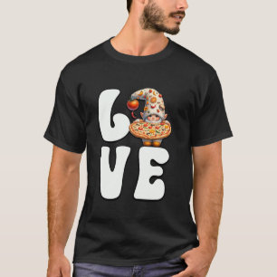 Camiseta Gnome Italiano Love Pizza Baker Gráfico Para Itali