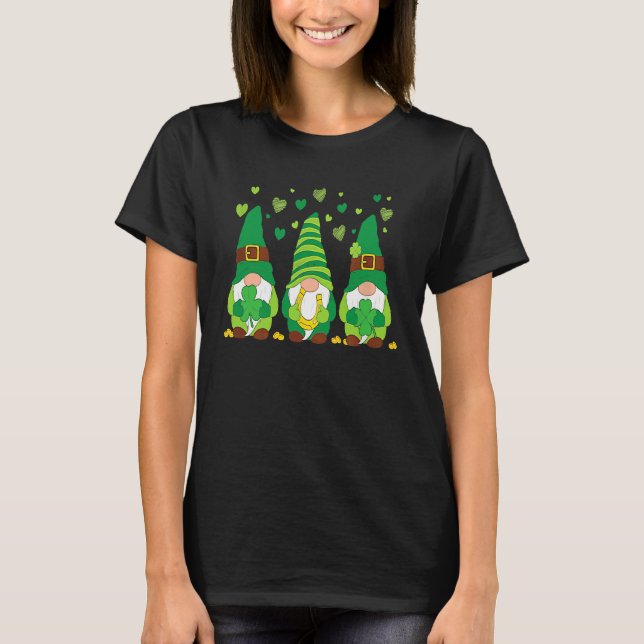 Camiseta Gnome Leprechaun Green Gnomes Tomte St Patrick's D (Anverso)