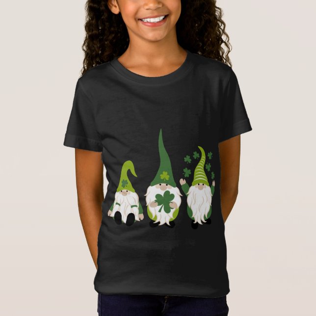 Camiseta Gnome Leprechaun Tomte Green Gnomes St. Patrick (Anverso)