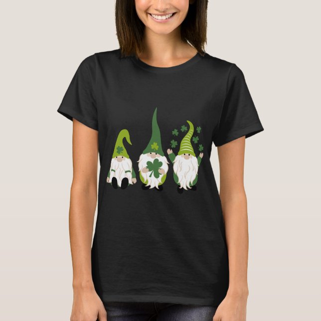 Camiseta Gnome Leprechaun Tomte Green Gnomes St. Patrick (Anverso)