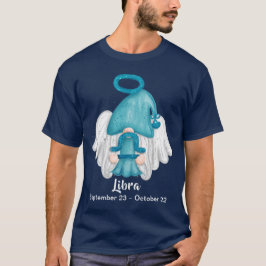 Camiseta Gnome Libra Rótulo de Astrología Angel Unisex