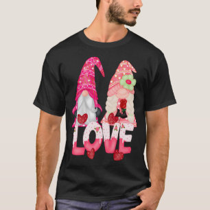 Camiseta Gnome Love Couple El día de San Valentín Cute Gnom