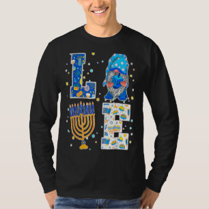Camiseta Gnome LOVE Hanukkah Dreidel Menorah Chanukah 2022