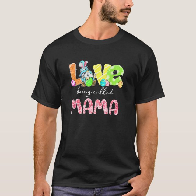 Camiseta Gnome Love Se Llama Mama Easter Day Family Mat (Anverso)