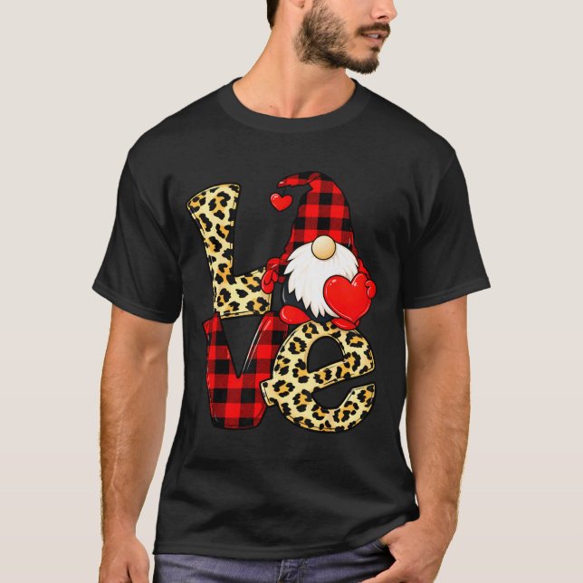 Camiseta Gnome Love Valentine Gnomes Valentines Day Men Wom (Anverso)
