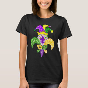 Camiseta Gnome Mardi Gras Carnaval Silhouette Fat Martes C