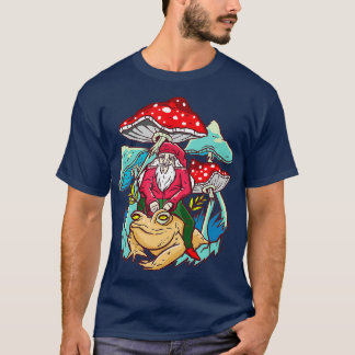 Camiseta Gnome Montando en Bufo Alvarius Toad Mushroom Fant