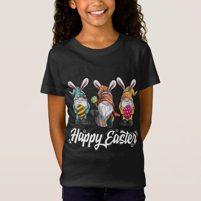 Camiseta Gnome Mujeres de Pascua Feliz Pascua (Anverso)