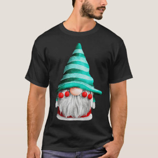 Camiseta Gnome navidad con Gorra y beard vacaciones Red Pre