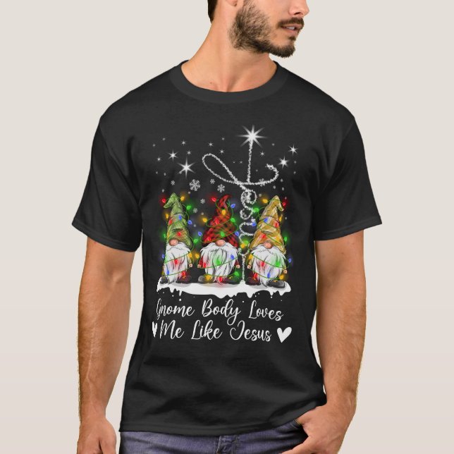 Camiseta Gnome Navidades Gnome El Cuerpo Ama Como Jesús Gno (Anverso)