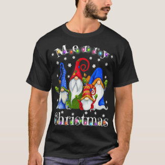 Camiseta Gnome Navidades Pajamas Garden Gnome Merry Christ