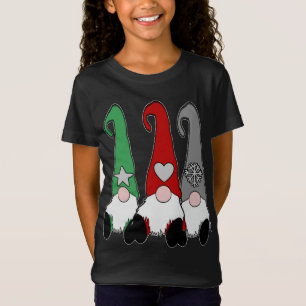 Camiseta Gnome nórdico Gorra Gris rojo Navidades Tomte suec