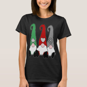 Camiseta Gnome nórdico Gorra Gris rojo Navidades Tomte suec