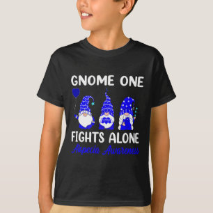 Camiseta Gnome One combate solo la cinta azul Alopecia Awar