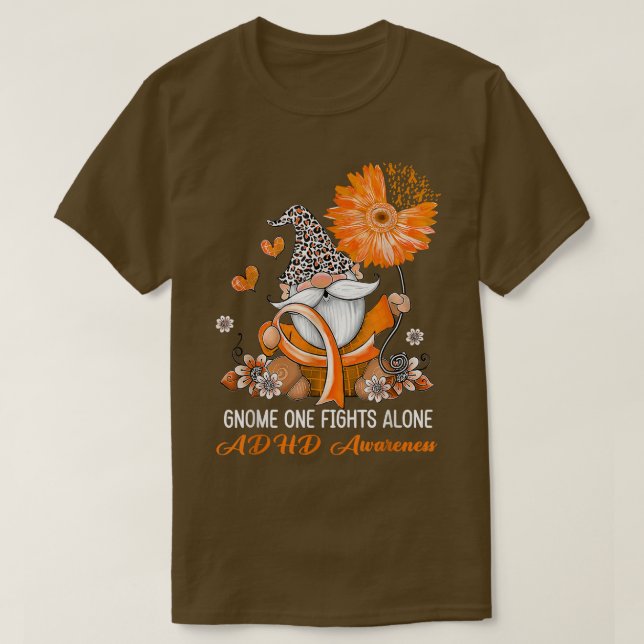 Camiseta Gnome One lucha sola contra el TDAH de Cinta (Diseño del anverso)