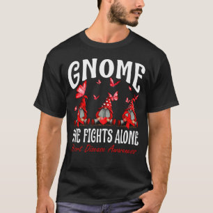 Camiseta Gnome One lucha sola contra la enfermedad cardíaca