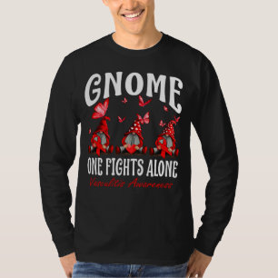 Camiseta Gnome One lucha sola contra la Vasculitis Concienc
