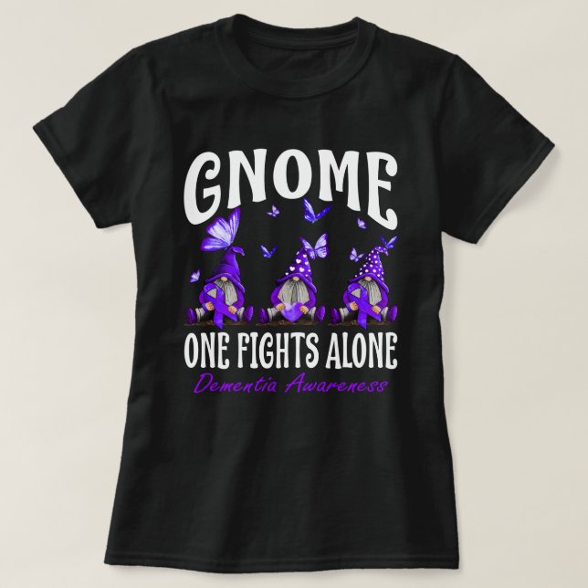Camiseta Gnome One lucha sola por la conciencia de la demen (Diseño del anverso)