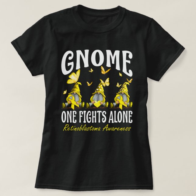 Camiseta Gnome One lucha solo contra el retinoblastoma (Diseño del anverso)