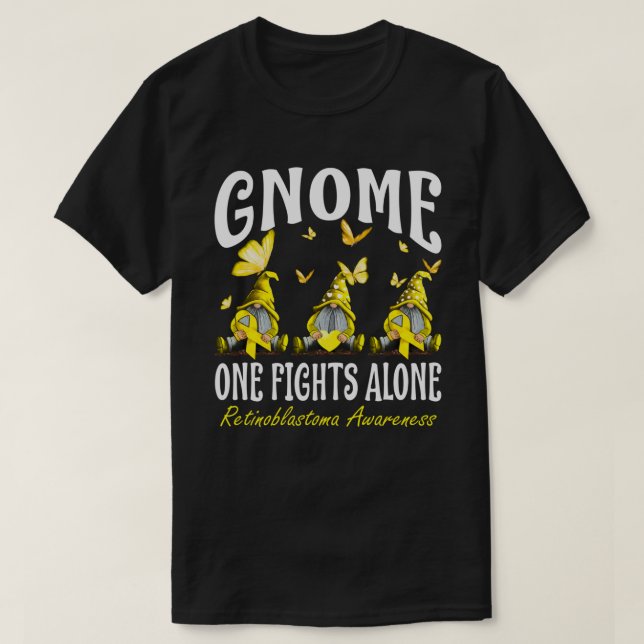 Camiseta Gnome One lucha solo contra el retinoblastoma (Diseño del anverso)