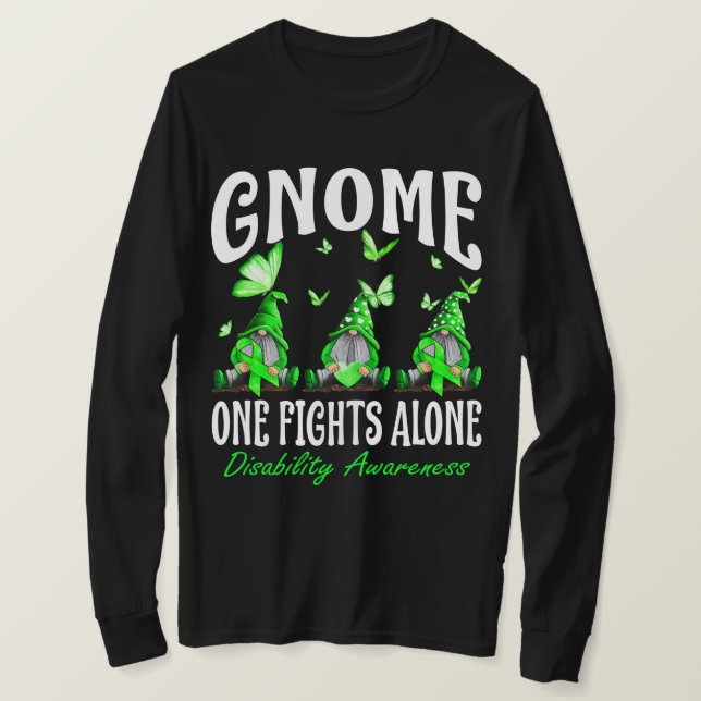 Camiseta Gnome One lucha solo contra la conciencia sobre la (Anverso del diseño)