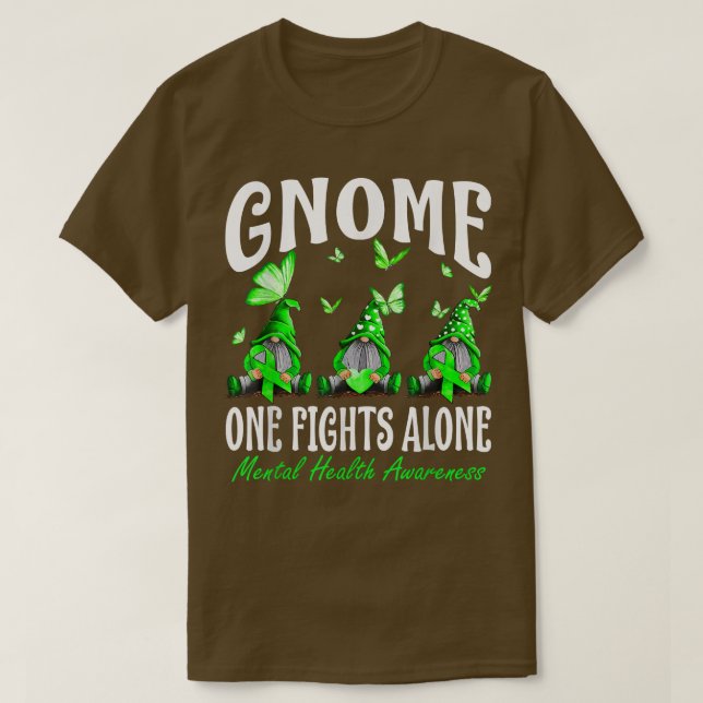 Camiseta Gnome One lucha solo contra la conciencia sobre la (Diseño del anverso)