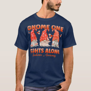 Camiseta Gnome One lucha solo contra la leucemia Naranja Co