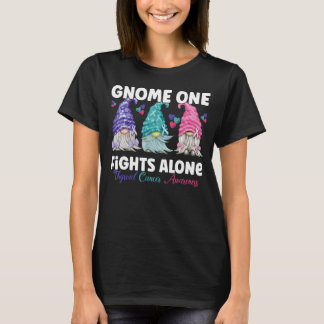 Camiseta Gnome One lucha solo contra la Thyroid rosa morado