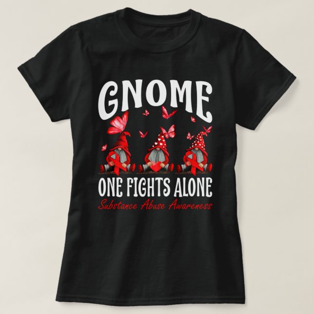Camiseta Gnome One solo lucha contra el abuso de sustancias (Diseño del anverso)