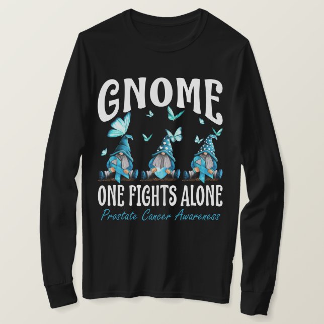 Camiseta Gnome One solo lucha contra el cáncer de próstata (Anverso del diseño)