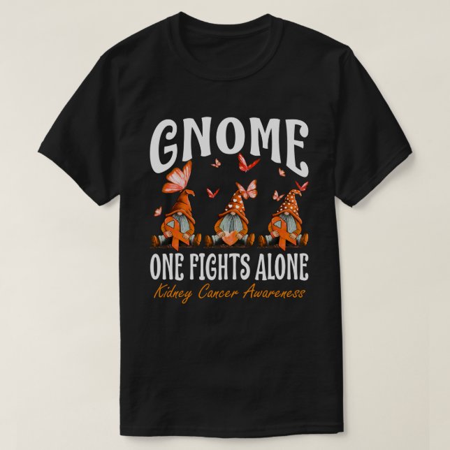 Camiseta Gnome One solo lucha contra el cáncer de riñón (Diseño del anverso)