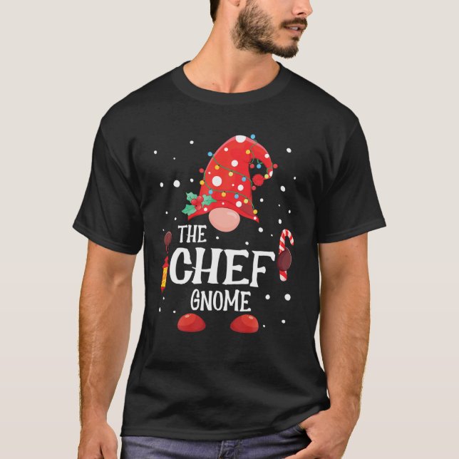 Camiseta Gnome Paj, Chef Gnome Navidades de familia (Anverso)