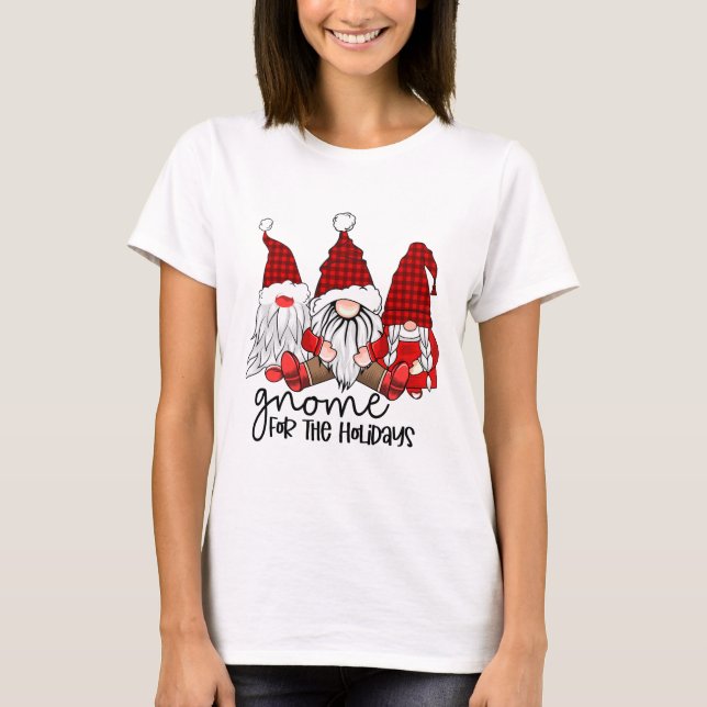Camiseta Gnome para las vacaciones, lindo (Anverso)