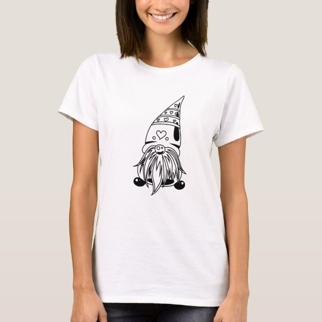 Camiseta Gnome pintoresco-escandavo (Anverso)