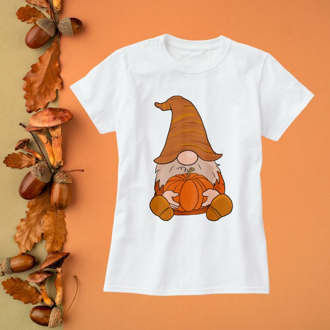 Camiseta Gnome Pumpkin Acción de Gracias (Subido por el creador)