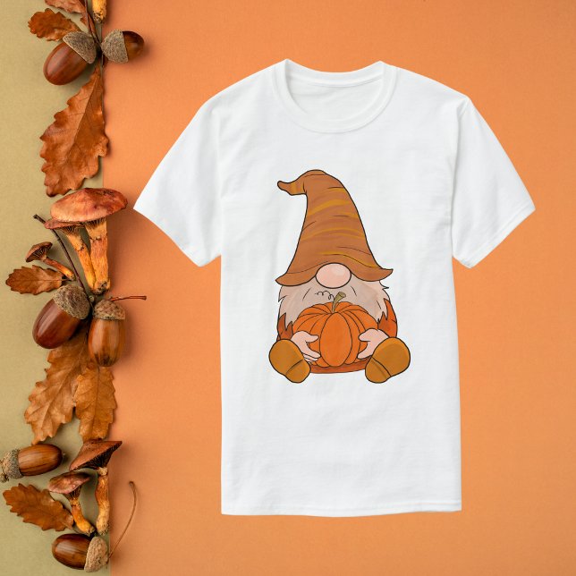 Camiseta Gnome Pumpkin Acción de Gracias (Subido por el creador)