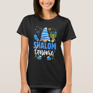 Camiseta Gnome Shalom Menorá Peonza Janucá Chanucá Judío