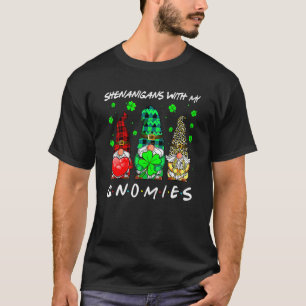 Camiseta Gnome Shamrock St Patrick's Day Shenanigans with M